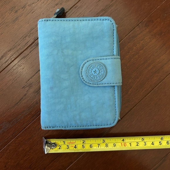 Kipling New Money Small Credit Card Wallet Blue lightweight water resistant - Picture 4 of 12